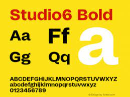 Studio 6 Medium Font preview